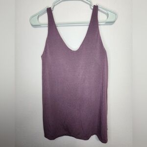 Athleta purple tank with bra padding